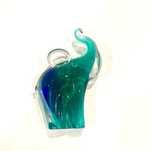 V Nason and C Italian Murano Glass Elephant Sculpture Paperweight 1960